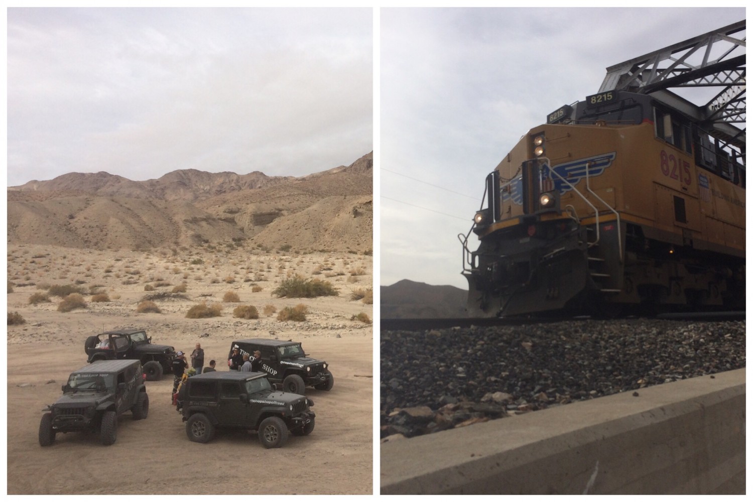 Mojave Trail railroad tracks